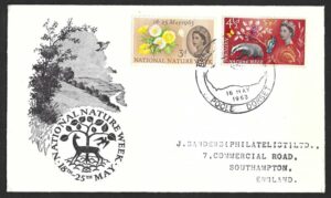 QEII 1963 Nature Week (phosphor) illustrated FDC with Brownsea Island, Poole handstamp