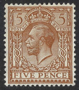 KGV sg381/83 N25(3) 5d yellow-brown - lightly mounted mint