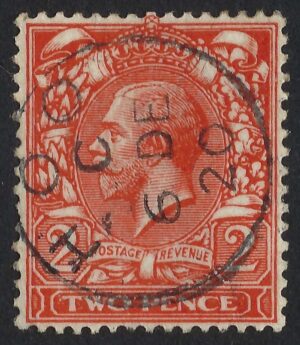 KGV sg368 2d orange with fine 1920 HOO cds