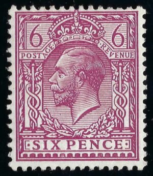 KGV sg385a 6d perf 14 – unmounted mint