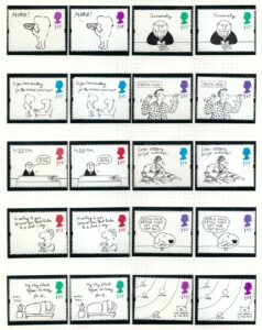 1996 Cartoons sg1905-1914 + sg1905p-1914p phosphor sets - U/M