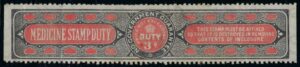 KEVII Revenue 3d Medicine Stamp Duty
