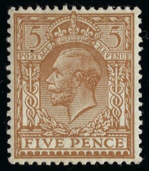 KGV sg381/83 N25(6) 5d Bistre-brown - mounted mint