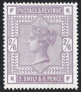 QV sg178 2s6d lilac (K-F) - fine mint