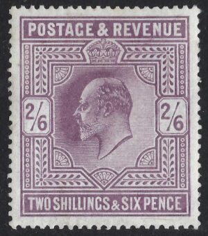 KEVII sg261 2s6d pale dull purple – fine mint example