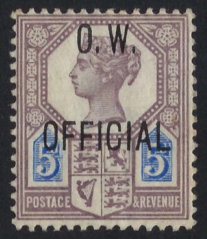 QV sgO34 5d O.W. OFFICIAL - fine mint with certificate