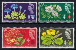 QEII 1965 sg655p-658p Botanical Congress phosphor set - U/M