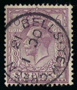 KGV 6d purple with fine 1913 BELLS YEW GREEN postmark