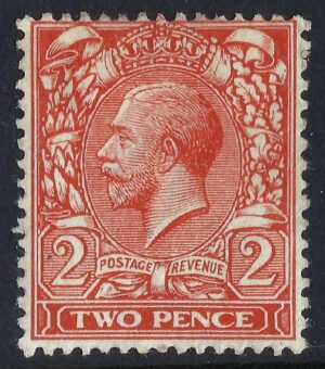 KGV sg366/69 N19(3) 2d Deep reddish orange – mint