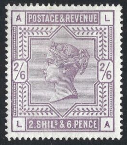 QV sg178 2s6d lilac (L-A) - lightly mounted mint