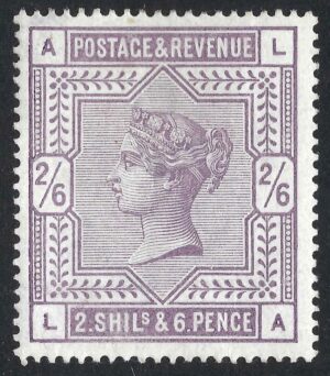 QV sg178 2s6d lilac (L-A) - lightly mounted mint