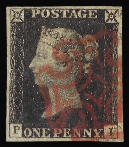 QV 1d black (E-B) Plate 1b