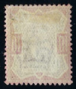 KEVII sg310 var M44 (UNLISTED) 10d Dull reddish purple & aniline scarlet - mounted mint