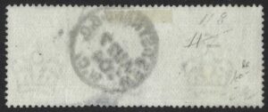 KEVII sg266 £1 dull blue-green with 1904 WEST STRAND cds