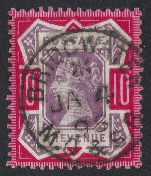 QV sg201a K39)2) 10d dull purple & deep full carmine - fine used