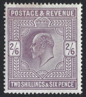 KEVII sg260 2s6d Lilac - fine mounted mint