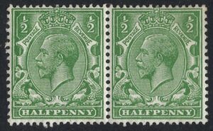 KGV ½d N14(zb) Dandy Roll variety – Missing G in watermark