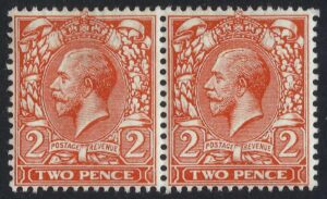 KGV 2d N19(zb) Dandy Roll variety – Missing G in watermark