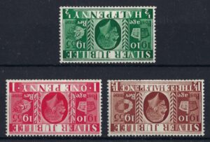 KGV 1935 Silver Jubilee sg453wi-455wi - U/M