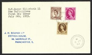 QEII 6th July 1953 New Definitives FDC