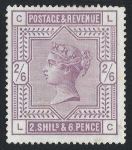 QV sg178 2s6d lilac (L-C) – lightly mounted mint