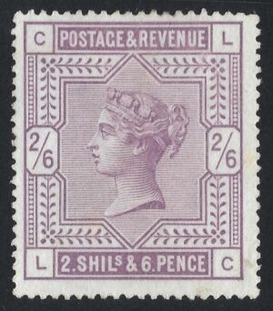 QV sg178 2s6d lilac (L-C) – lightly mounted mint