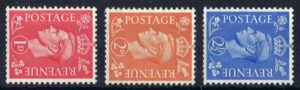 KGVI sg486a-489a (wmk sideways) definitive set – unmounted mint