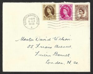 QEII 6th July 1953 definitives FDC