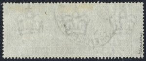 KEVII sg266 £1 dull blue-green with oval registered THREADNEEDLE St cancel