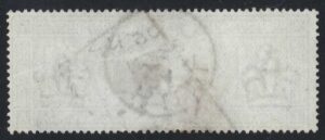 QV sg185 £1 brown-lilac (Crowns wmk) - fine used