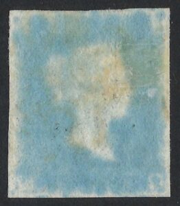 QV sg14f Spec E1(2d)vd 2d Blue (R-C) Plate 4 with #4 in Maltese cross