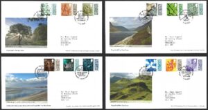 11-8-2022 Barcoded Regional Definitives First Day Covers (4) with relevant h/s