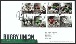 2021 Rugby Union First Day Cover - Tallents House h/s