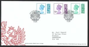 4-4-2022 Barcoded Definitives First Day Cover – Windsor h/s
