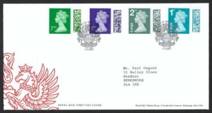 1-2-2022 Barcoded Definitives First Day Cover – Windsor h/s