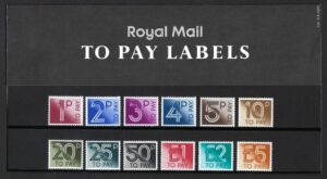 QEII 1982 To Pay Labels Presentation Pack #135