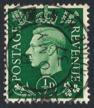 KGVI sg462 ½d green with First Day Issue 10th May 1937 cancel
