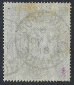 QV sg128 10/- greenish grey (D-D) good used example