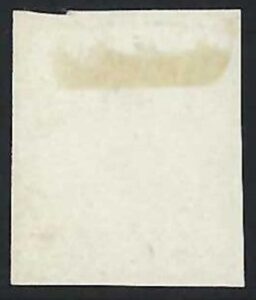KEVII ½d Deep green plate proof on thin ungummed white card with no watermark