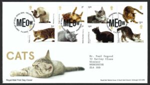 2022 Cats First Day Cover – Tallents House h/s
