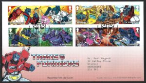 2022 Transformers First Day Cover – Tallents House h/s