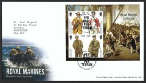 2022 Royal Marines Uniforms MS4722 First Day Cover – Tallents House h/s