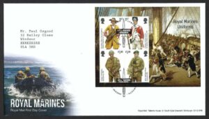 2022 Royal Marines Uniforms MS4722 First Day Cover – Lympstone h/s