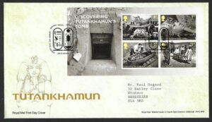 2022 Tutankhamun MS4751 First Day Cover – Tallents House h/s