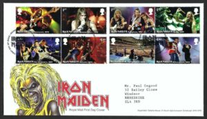 2023 Iron Maiden First Day Cover – Tallents House h/s