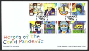 2022 Heroes of the Covid Pandemimc First Day Cover – Tallents House h/s
