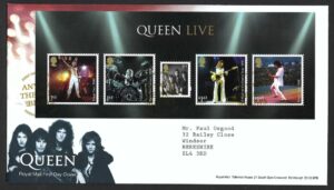 2020 Queen Live MS4396 First Day Cover – Knebworth h/s