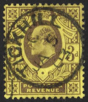 KEVII 3d with fine 1903 TICKHILL postmark