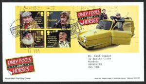 2021 Only Fools and Horses MS4485 First Day Cover – London h/s