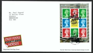 2021 Only Fools & Horses DY37 Booklet pane U3075l First Day Cover - Tallents House h/s